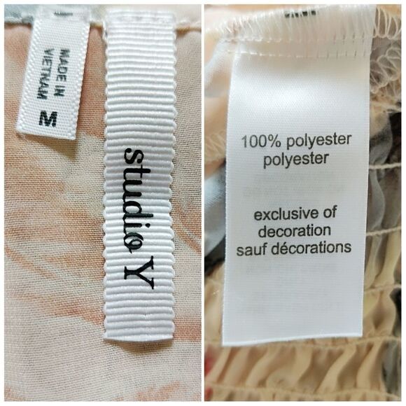 Studio Y jewel embellished floral blouse M - Picture 11 of 12